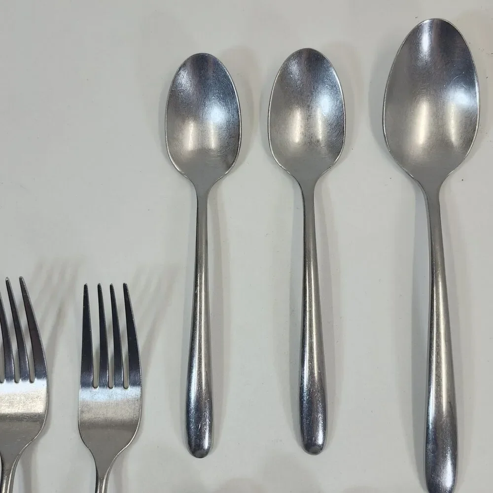 Hampton Silversmiths Slope Stainless Flatware 14 Piece Set 2 Place Settings etc